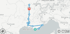  Burgundy &amp; Provence with 2 Nights in French Riviera (Northbound) 2027 - 8 destinations 