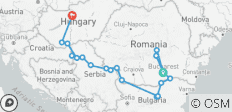  De Donau van Roemenië naar Boedapest met 1 nacht in Boekarest en 2 nachten in Transsylvanië 2027 - 19 bestemmingen 