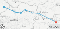  Donau-Sinfonie mit 1 Nacht in Budapest ostgehend - 10 Destinationen 
