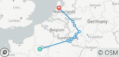  Rhein &amp; Mosel: Kanäle, Weinberge &amp; Schlösser mit 2 Nächten in Paris &amp; 2 Nächten in Amsterdam - 11 Destinationen 