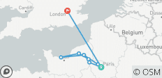  ParisNormandie mit 3 Übernachtungen in London - 9 Destinationen 