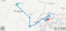  Paris to Zurich A Captivating Journey - 8 days - 12 destinations 