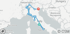  De iconische steden en landschappelijke wonderen van Italië - 9 dagen - 26 bestemmingen 