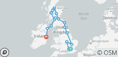 British Isles London to Dublin Adventure - 8 days - 19 destinations 