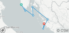 RANDONNEES EN ISTRIE, KVARNER ET DALMATIE DU NORD - 8 destinations 