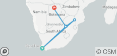  16 Day Midrange Cape Town, Kruger and Okavango Delta Safari - 7 destinations 
