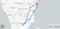  Viaje espiritual y patrimonial por Tamil Nadu - 9 destinos 