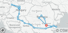  Ontdekkingstocht langs de Beneden-Donau met Transsylvanië 2027 - 20 dagen - 21 bestemmingen 