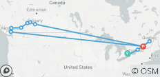  Viaje de ida y vuelta al este y oeste de Canadá (vuelo incluido) - 13 destinos 