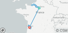 La Normandie, les joyaux de la Seine et le magnifique Bordeaux 2027/2028 - 21 jours (de Paris à Bordeaux)