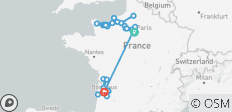  Normandie, joyaux de la Seine et Bordeaux 2027 - 21 jours (from Paris to Bordeaux) - 39 destinations 