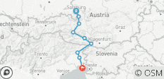  Alpe-Adria-Radweg, SalzburgGrado - 9 Destinationen 