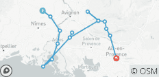  Provence - geführte E-Bike Reise (8 Tage) - 16 Destinationen 