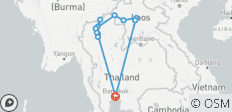  Thailand &amp; Laos - Guided e-Bike Tour (13 Days) - 13 destinations 