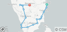 Explorer le sud de l\'Inde : Tamil Nadu, Kerala et Karnataka - 17 destinations 