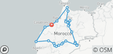 Grand tour privé du Maroc en 18 jours : Villes impériales, aventure saharienne et côtes - 27 destinations 