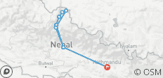  8 Tage Jeep Upper Mustang Überland zum Verbotenen Königreich von Nepal - 9 Destinationen 