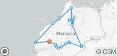  Marokko Highlights Privatreise: 11 Tage Reise ab Marrakesch, Sahara-Wüste, F&amp; Chefchaouen - 21 Destinationen 