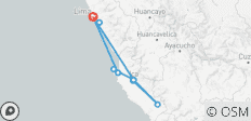  5 jours - Lima &amp; Paracas &amp; Huacachina &amp; Nazca - 10 destinations 