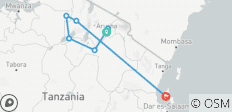  Safaris de 16 días por Tanzania y Zanzíbar - 7 destinos 