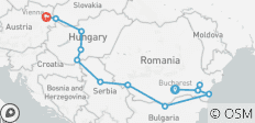  2000 Kilometer over de Donau – van Boekarest naar Wenen (13 bestemmingen) - 13 bestemmingen 