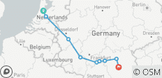  Drei Flüsse Kreuzfahrt (Amsterdam - Nürnberg) - 9 Destinationen 