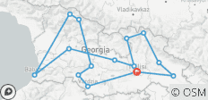  El legendario Viaje a Georgia: Del Cáucaso al Mar Negro - 15 destinos 