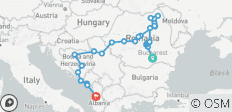  Balkan Tour – Ending in Tirana - 27 destinations 