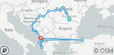  Romania and the Balkans with Albania - 27 destinations 