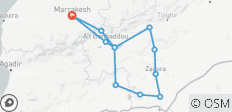  5 Daagse Woestijnreis van Marrakech naar de Sahara van Erg Chigaga - 12 bestemmingen 
