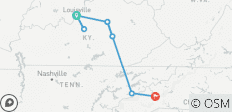  Bluegrass Country y las Montañas Humeantes con Louisville, Lexington, Gatlinburg y Asheville (de Louisville, KY a Asheville, NC) (2027) - 8 destinos 