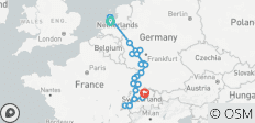  Hoogtepunten van de Rijn en Zwitserland 2027/2028 – 12 dagen (inclusief het Meer van Genève) - 25 bestemmingen 