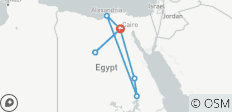  12 Tage Kairo Touren, Alexandria, Nilkreuzfahrt &amp; El Bahariya Oase - 8 Destinationen 
