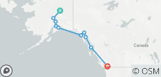  Alaska Discovery Land &amp; Cruise featuring a 7-night Holland America Cruise (Fairbanks, AK to Vancouver, BC) - 10 destinations 