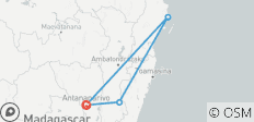  7-Tage Madagaskar Aye-Aye &amp; Lemuren Abenteuer - 4 Destinationen 