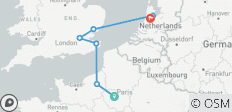  Paris, Londres et Amsterdam GO - 7 destinations 