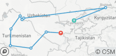  Viaje de 11 días en grupo reducido a las Maravillas de Uzbekistán y Turkmenistán Hotel 4 estrellas（Máximo 16） - 5 destinos 