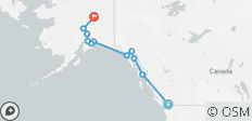  Alaska by Sea and Land Vancouver → Fairbanks (2027) - 11 destinations 