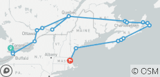  Eastern Canada and New England Cruise Toronto → Boston (2027) - 26 destinations 