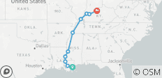  Bayous, Blues &amp; Bluegrass New Orleans, Louisiana naar Louisville, Kentucky - 10 bestemmingen 