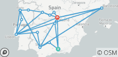  15 Daagse Authentieke Spanje &amp; Portugal met Barcelona Uitbreiding Premium Kleine Groepsreis - 27 bestemmingen 