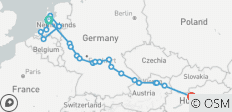  Windmills, Tulips and Belgian Delight with Jewels of Europe 2027 - 22 Days (from Amsterdam to Budapest) - 23 destinations 