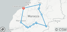  6-tägige Imperial Cities and Desert Tour von Casablanca nach Casablanca - 15 Destinationen 