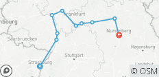  La magie de l\'Avent sur le Rhin et le Main (Strasbourg - Nuremberg) - 10 destinations 