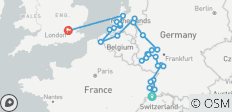  Romantic Rhine &amp; Moselle with London 2027 - 18 Days (from Basel to London) - 28 destinations 