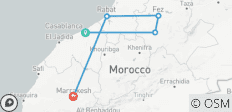  From Casablanca : 5-Days Private Moroccan Cities Casablanca, Fes, Rabat &amp; Marrakech - 5 destinations 