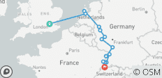  London &amp; Jewels of the Rhine 2027 - 11 Days - 15 destinations 