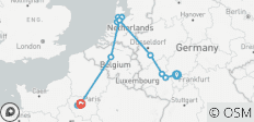  Von Frankfurt nach Paris (13 Destinationen) - 13 Destinationen 