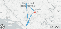  Hoogtepunten van Bosnië. Het hele jaar door 3-daagse micro-tour door Bosnië vanuit Sarajevo. UNESCO sites, prachtige landschappen en stenen bruggen. Culturele onderdompeling. Volop architectuur, geschiedenis en natuur. Onvergetelijke smaken. Uitzond… - 8 bestemmingen 