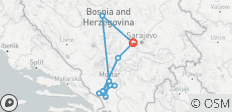  Bosnia: Year-round discovery 5-day tour from Sarajevo. Explore a country steeped in medieval history and hidden away from the mainstream. True cultural immersion. UNESCO sites. Plenty of Ottoman architecture and impressive nature. Authentic flavors. - 12 destinations 